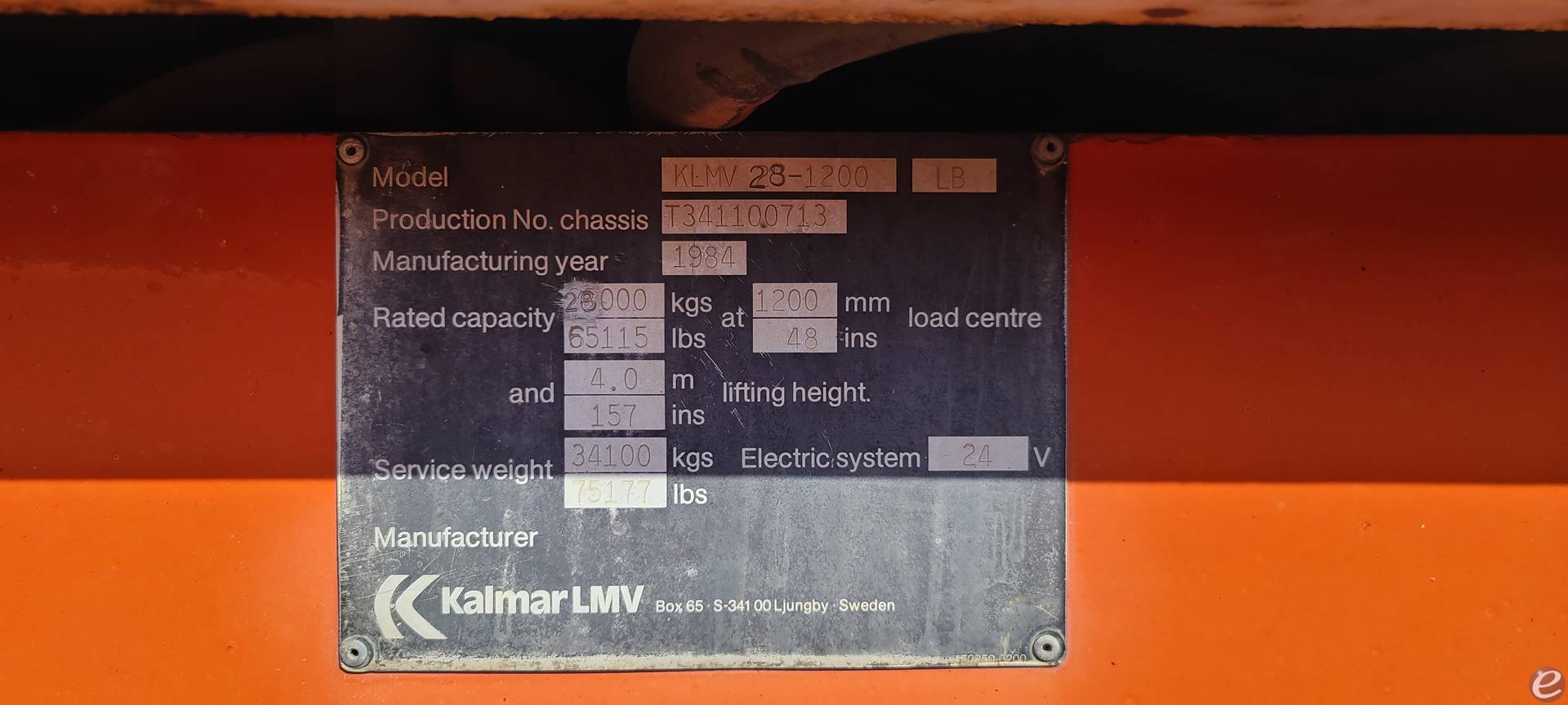 1984 Kalmar KLMV28-1200