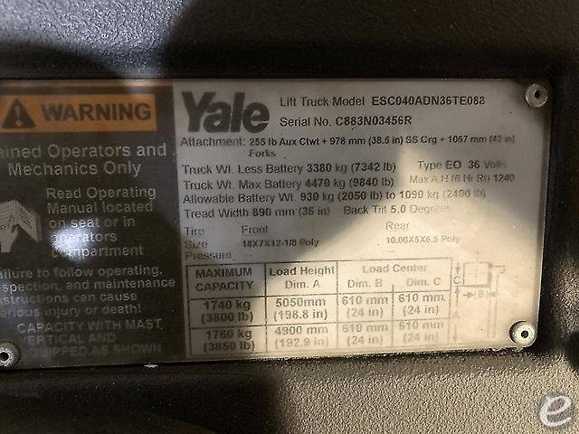 2017 Yale ESC040AD