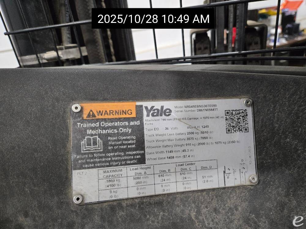 2019 Yale NR045EB