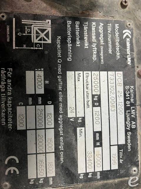 1996 Kalmar DCB25-1200
