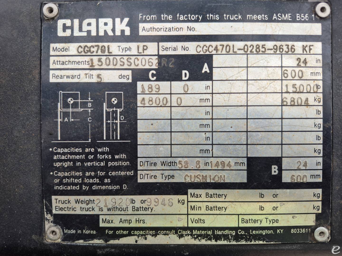 Clark CGC70