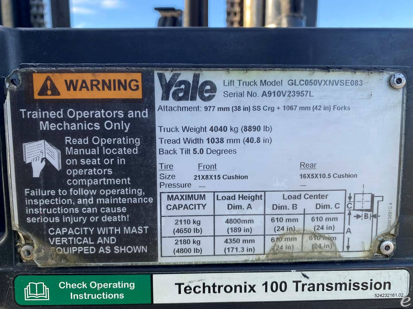 2013 Yale GLC050VXNVSE083