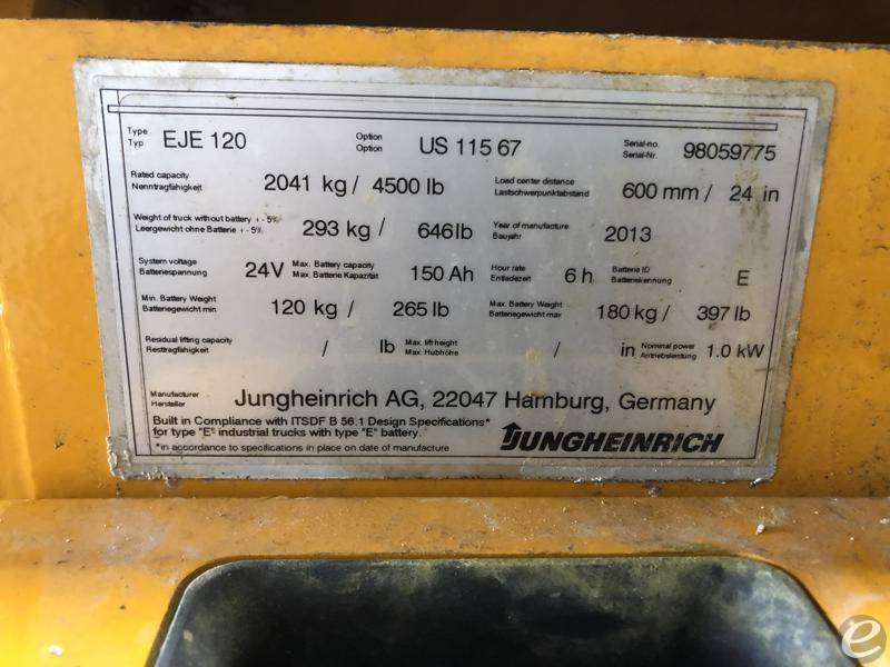 2013 Jungheinrich EJE120