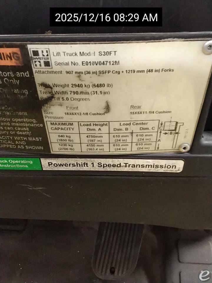 2014 Hyster S30FT