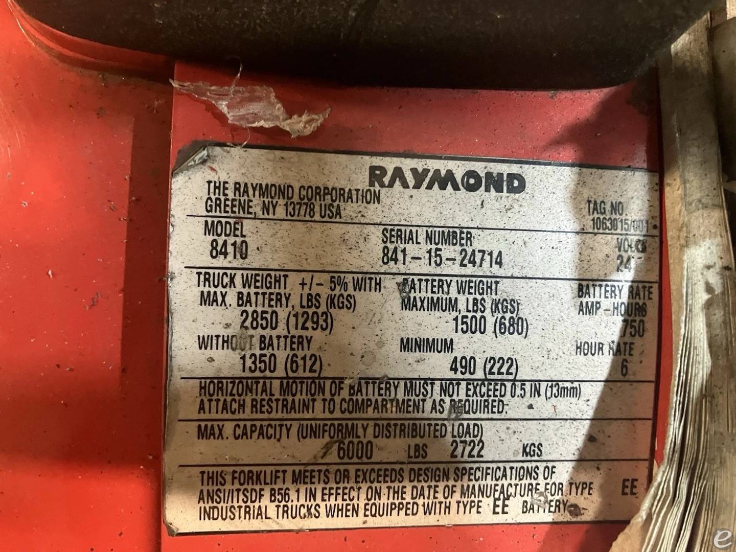 2015 Raymond 8410