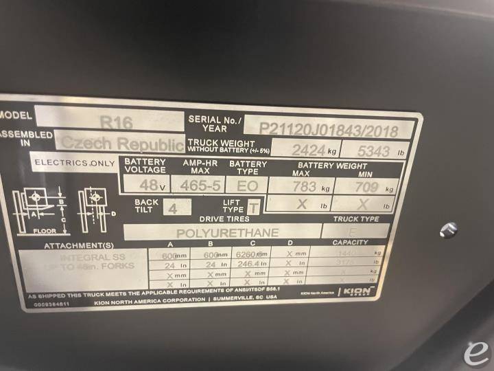 2018 Linde R16