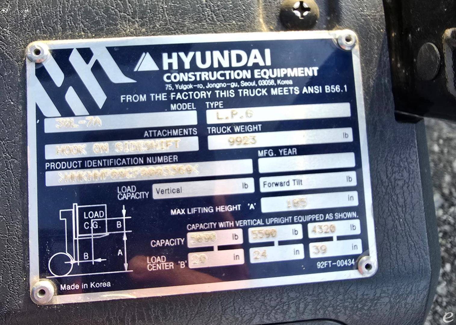 2021 Hyundai 30L-7A