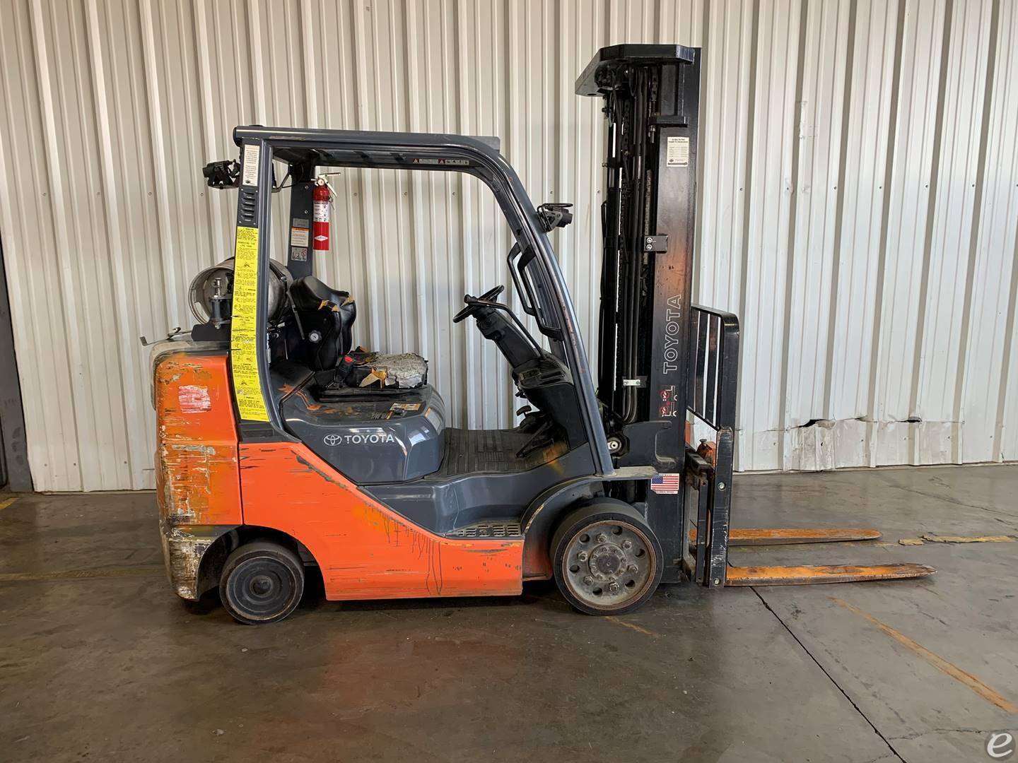 2017 Toyota 8FGCU30 LP Gas Forklift...