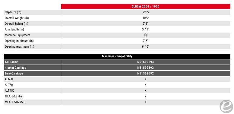 2026 Manitou SQUARE WRAPPED BALE CLAMP (COMPACT MACHINES)