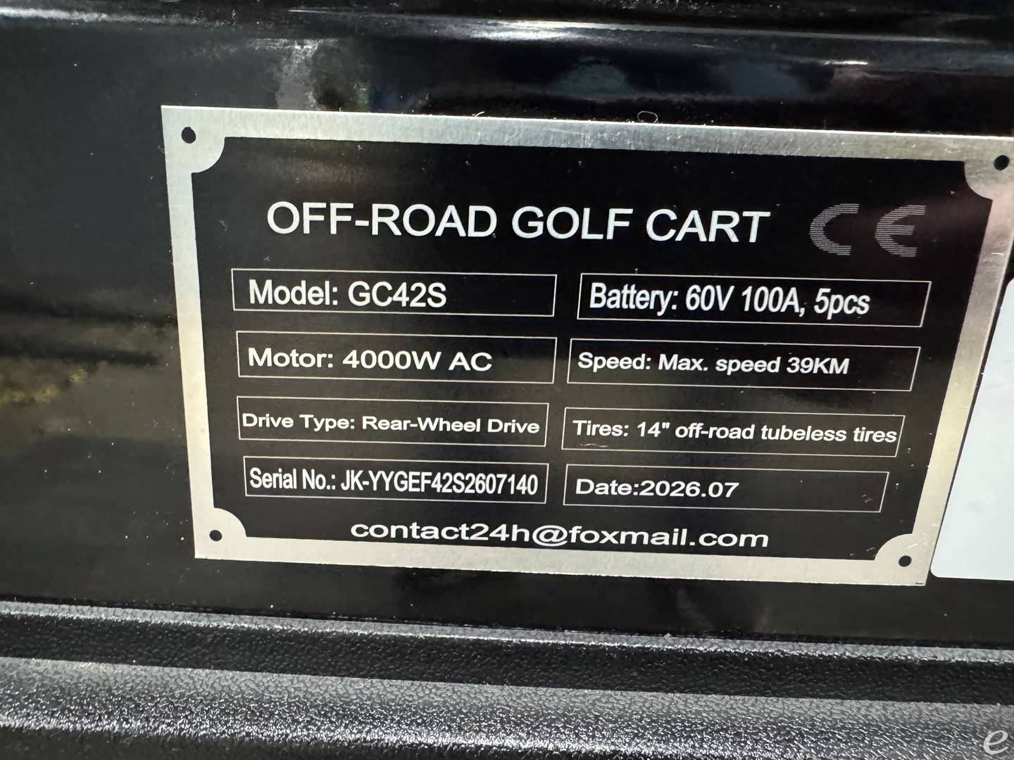 2026 New GC42S 6 passenger