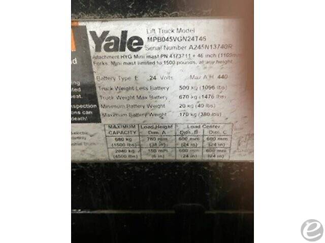 2017 Yale MPB045VG