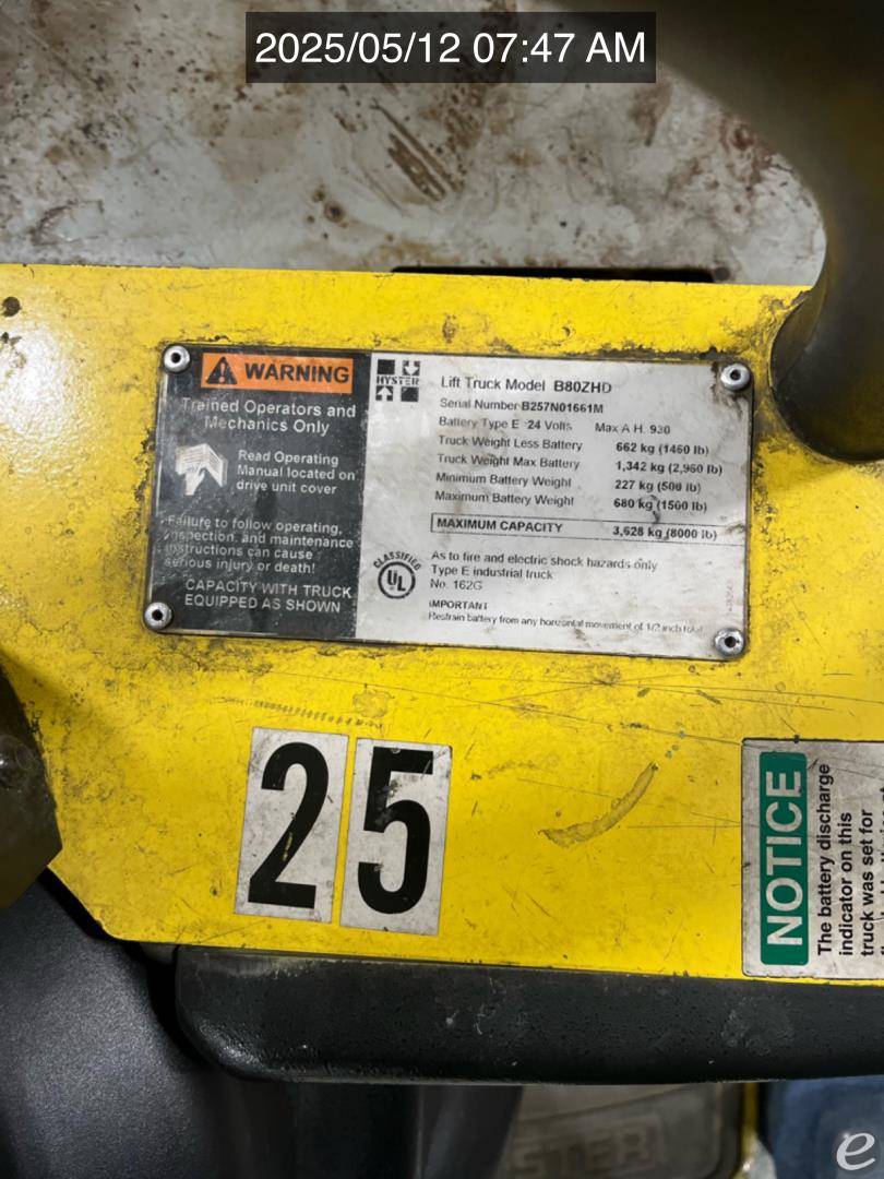 2014 Hyster B80ZHD