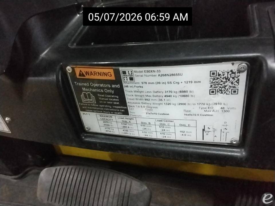 2020 Hyster E50XN