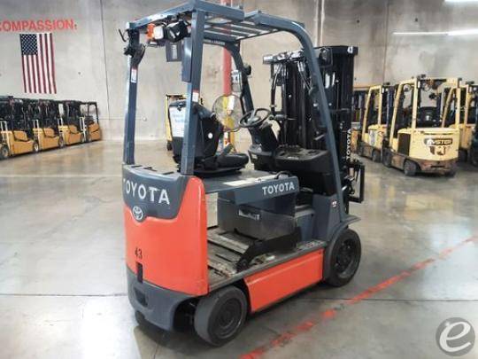 2017 Toyota 8FBCHU25 Electric Forklift - 123Forklift