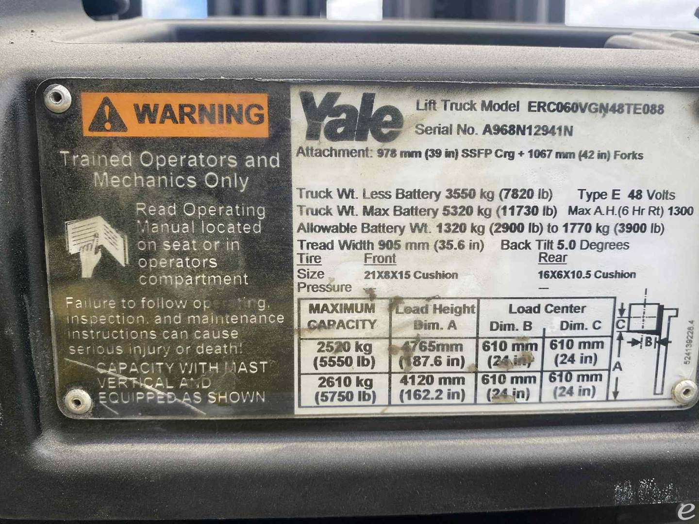 2015 Yale ERC060