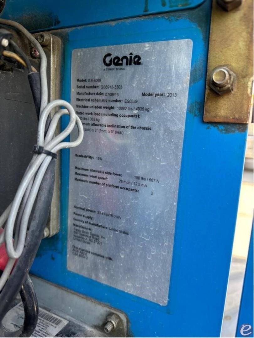 2013 Genie GS4069DC