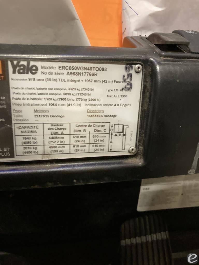 2017 Yale ERC050VGN48TQ088