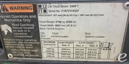 2008 Hyster S40FTS