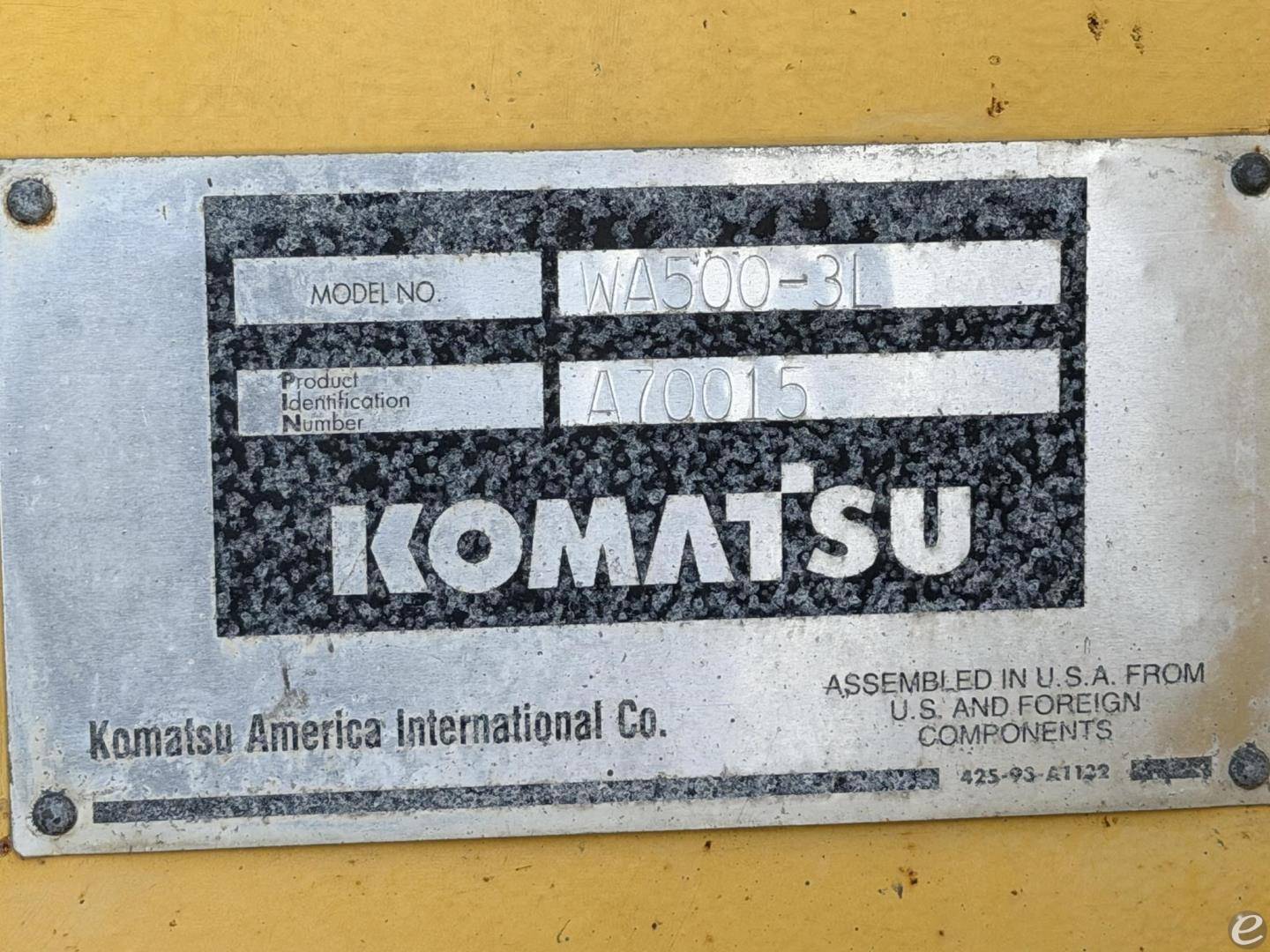 1999 Komatsu WA500-3L