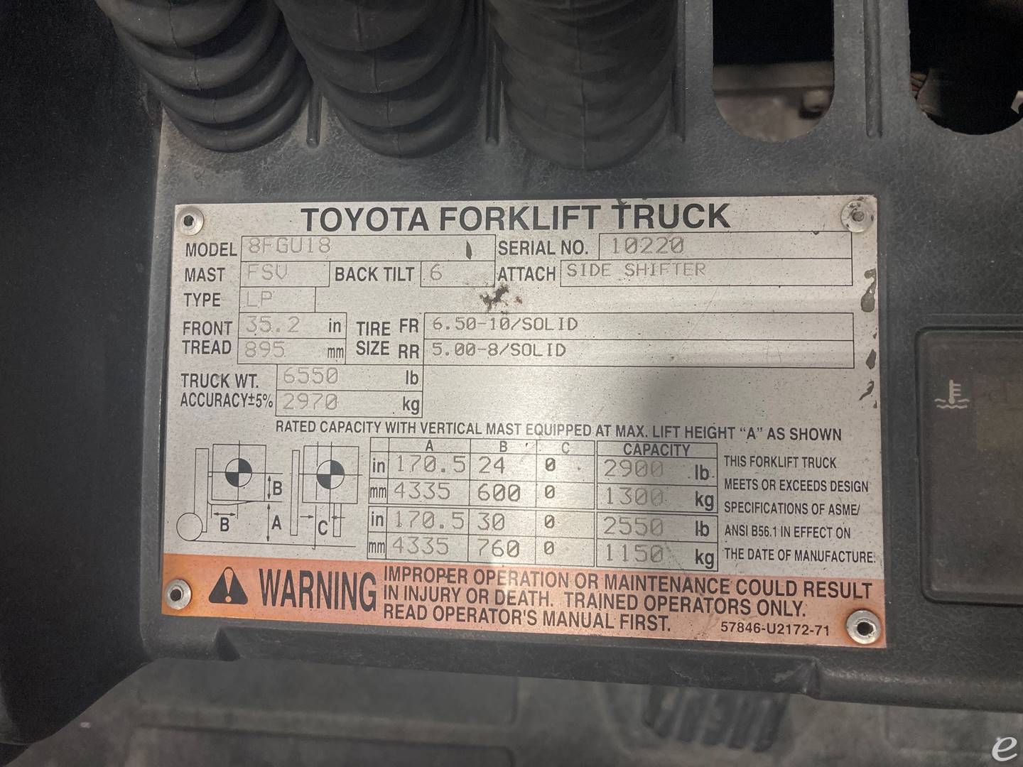2008 Toyota 8FGU18