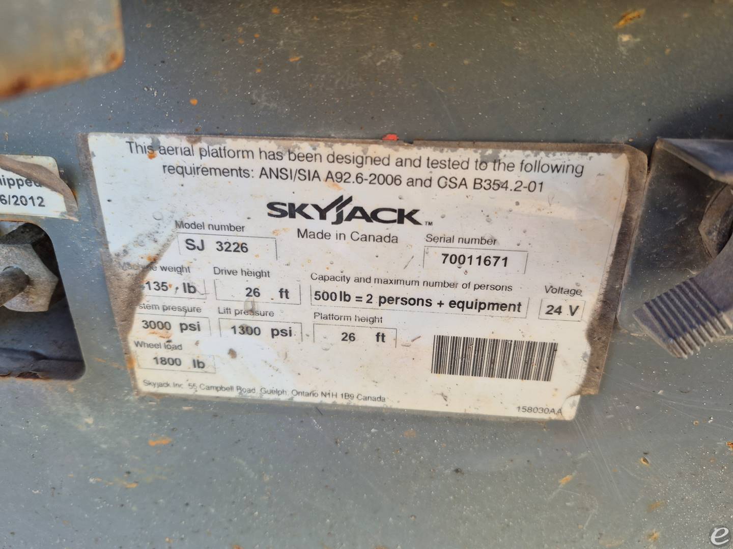 Skyjack SJ3226