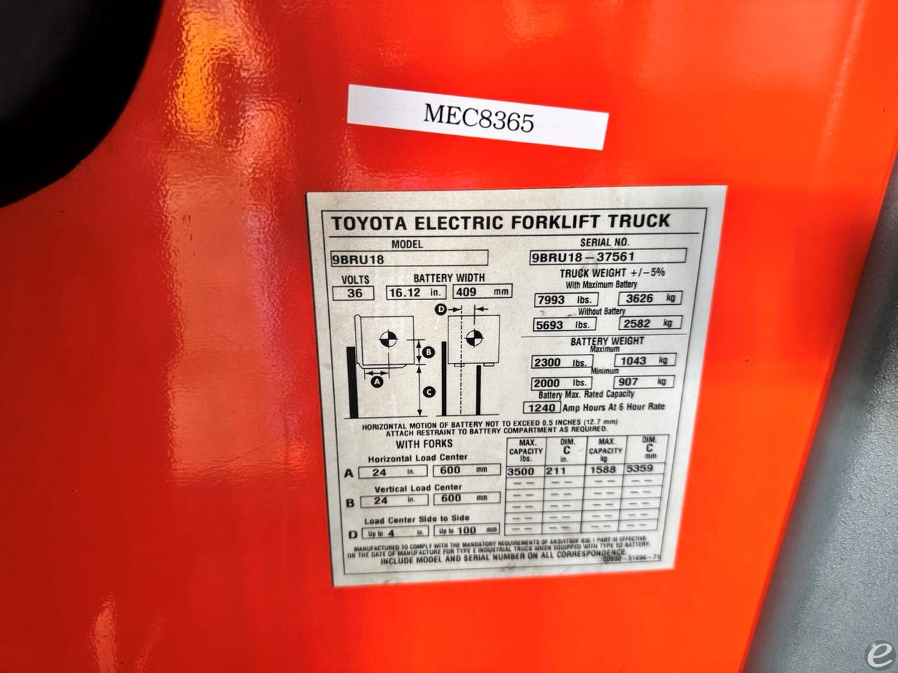 2017 Toyota 9BRU18