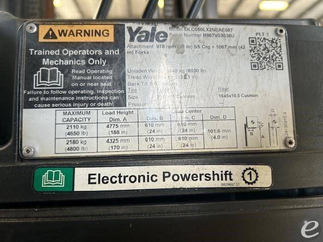 2020 Yale GLC050LX LP Gas Forklift - 123Forklift