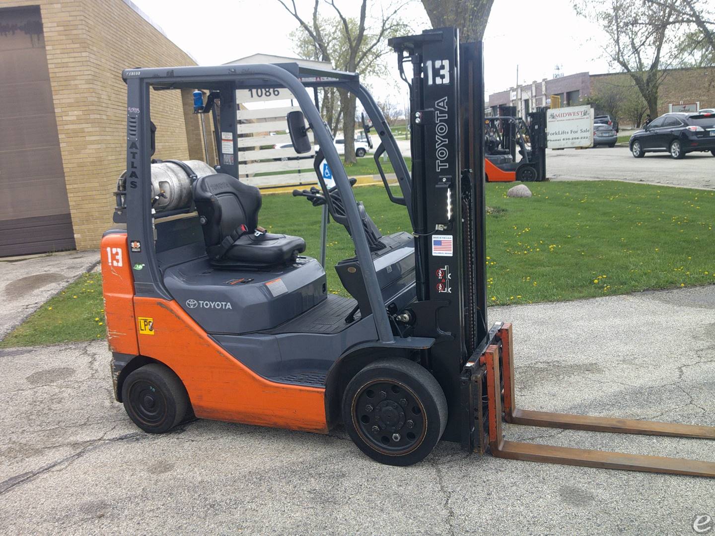 2018 Toyota 8FGCU25 LP Gas Forklift...
