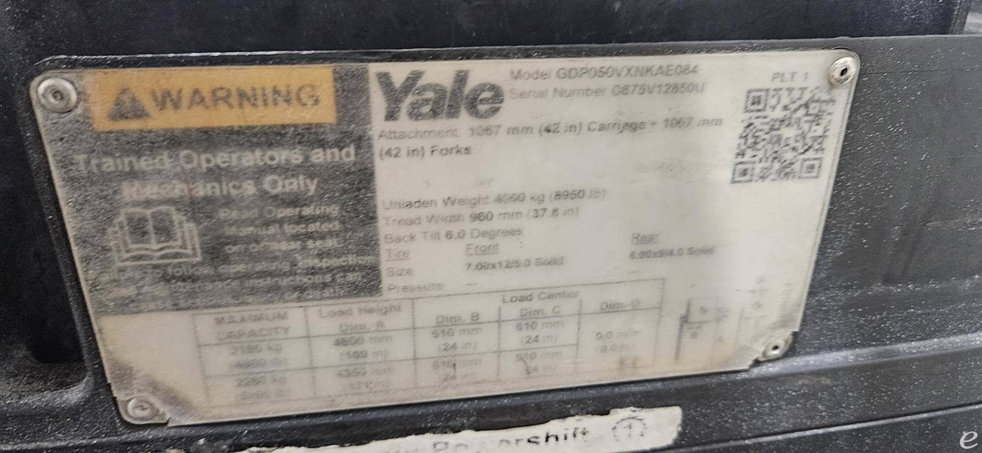 2020 Yale GDP050VXN