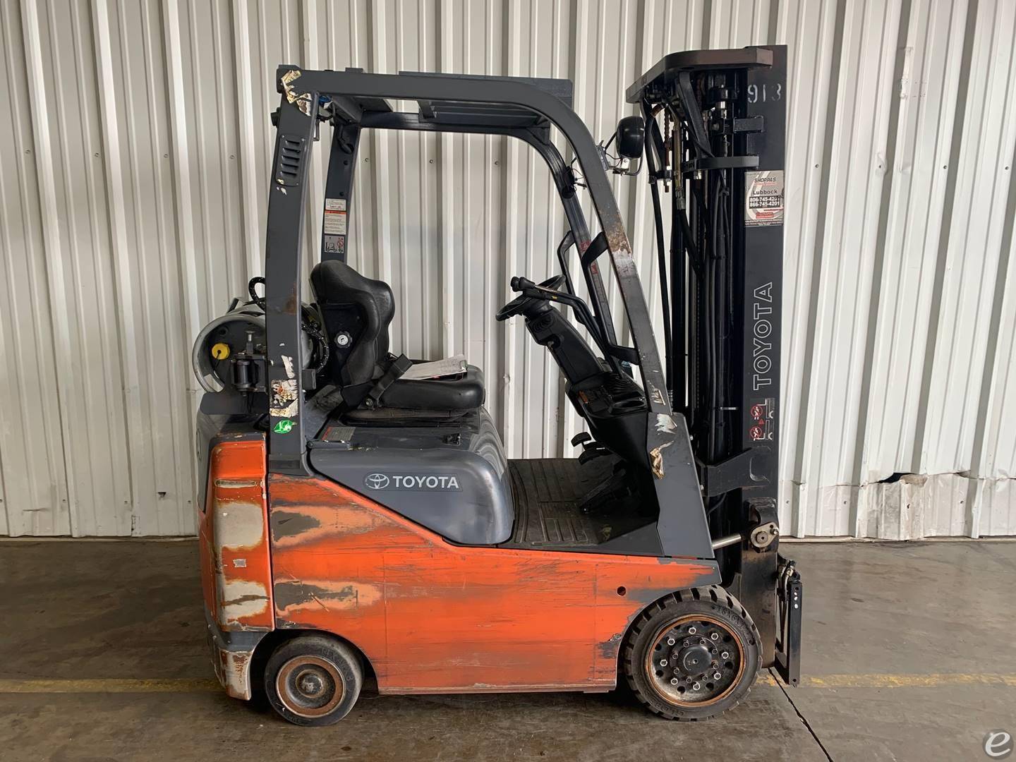 2019 Toyota 8FGCU15 LP Gas Forklift...