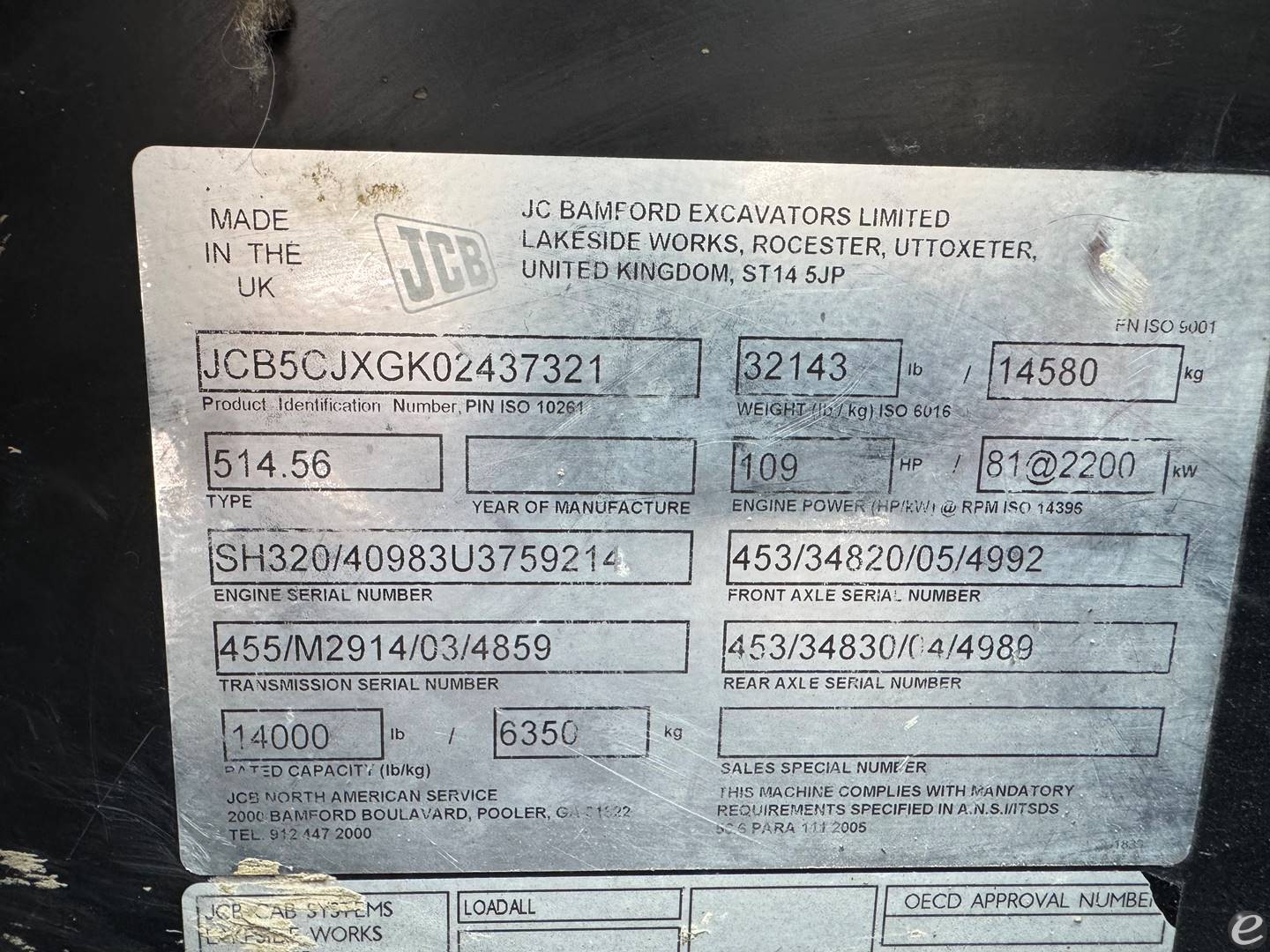 2015 JCB 514-56