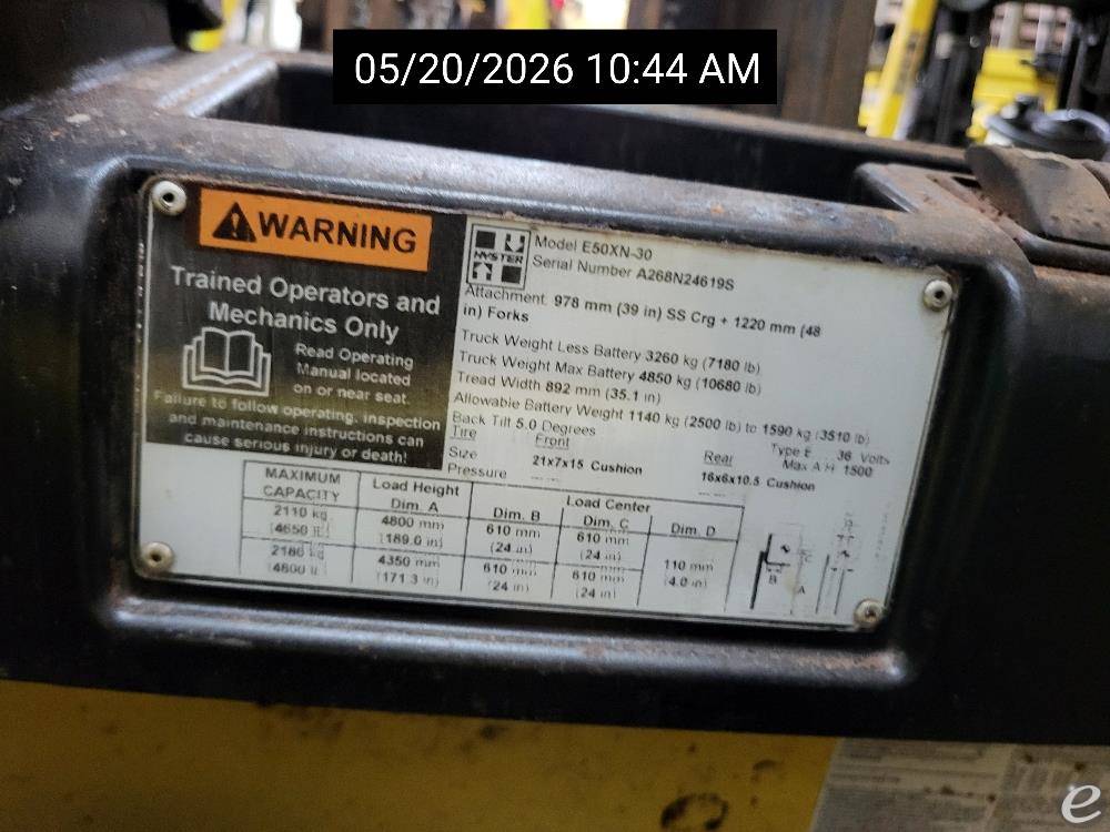 2018 Hyster E50XN