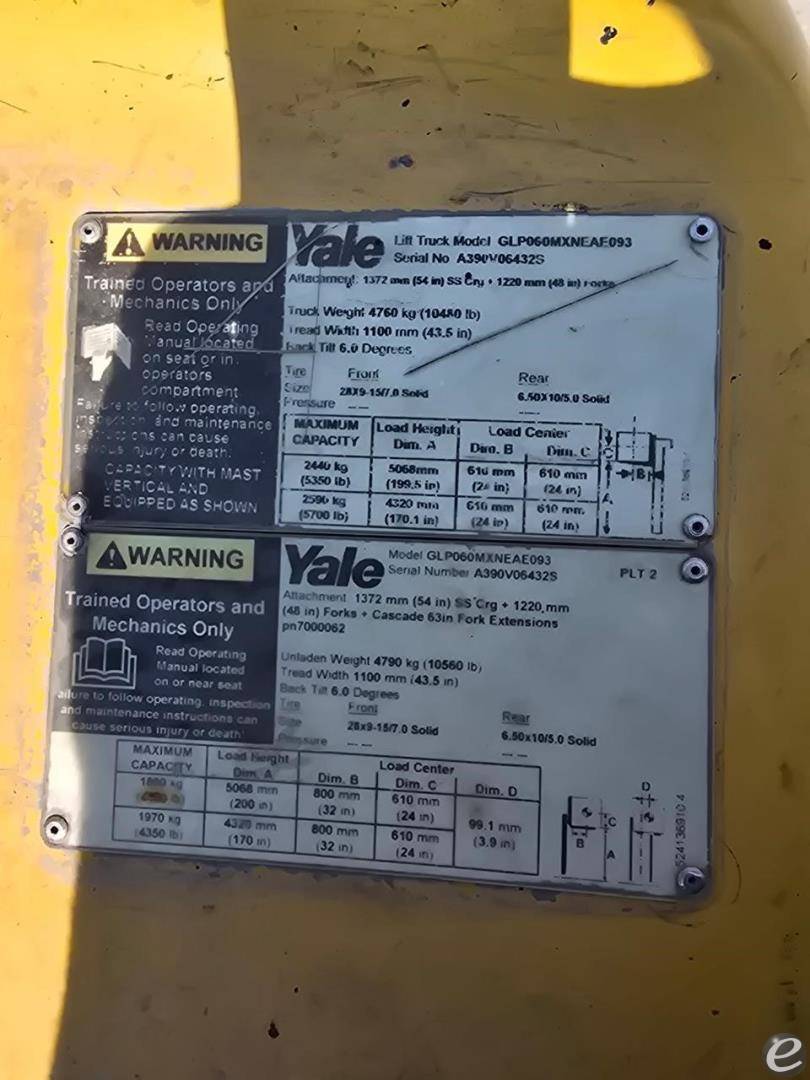 2018 Yale GLP060MX