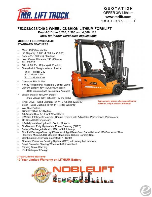 2026 Noblelift FE3C32