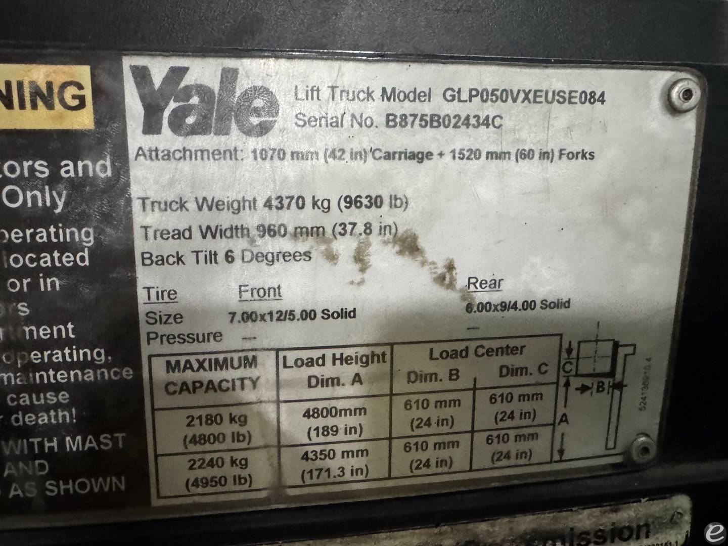 2005 Yale GLP050VX