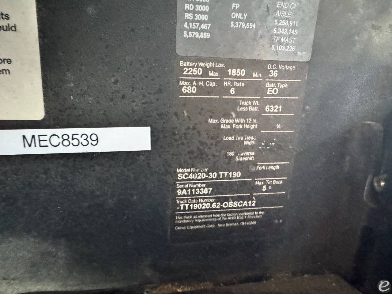 2000 Crown SC4020-30