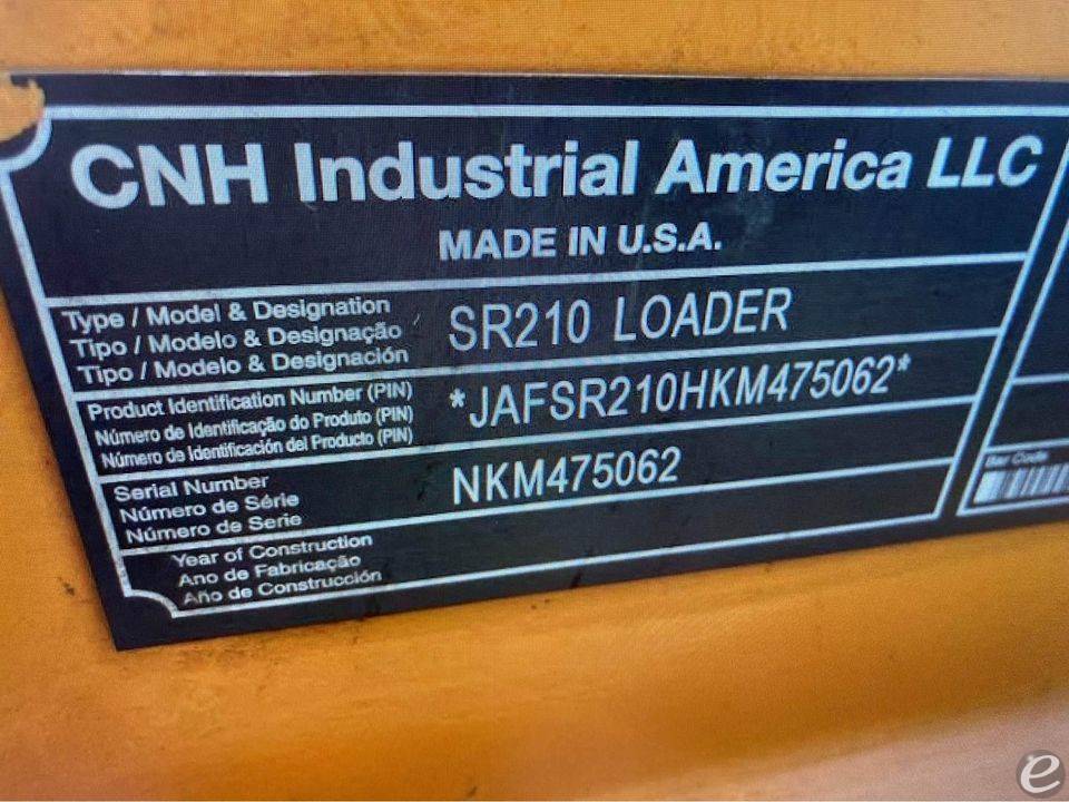 2019 Case SR210 LOADER