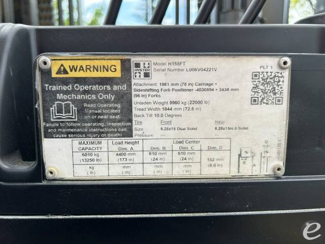 2021 Hyster H155FT