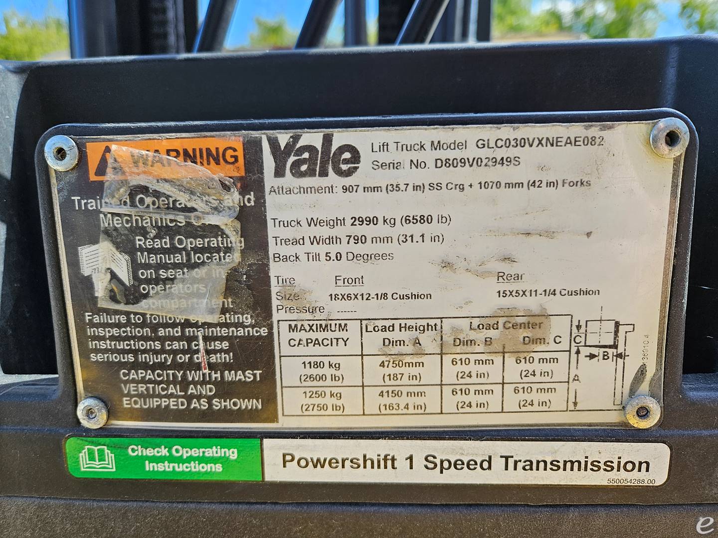 2018 Yale GC030VX