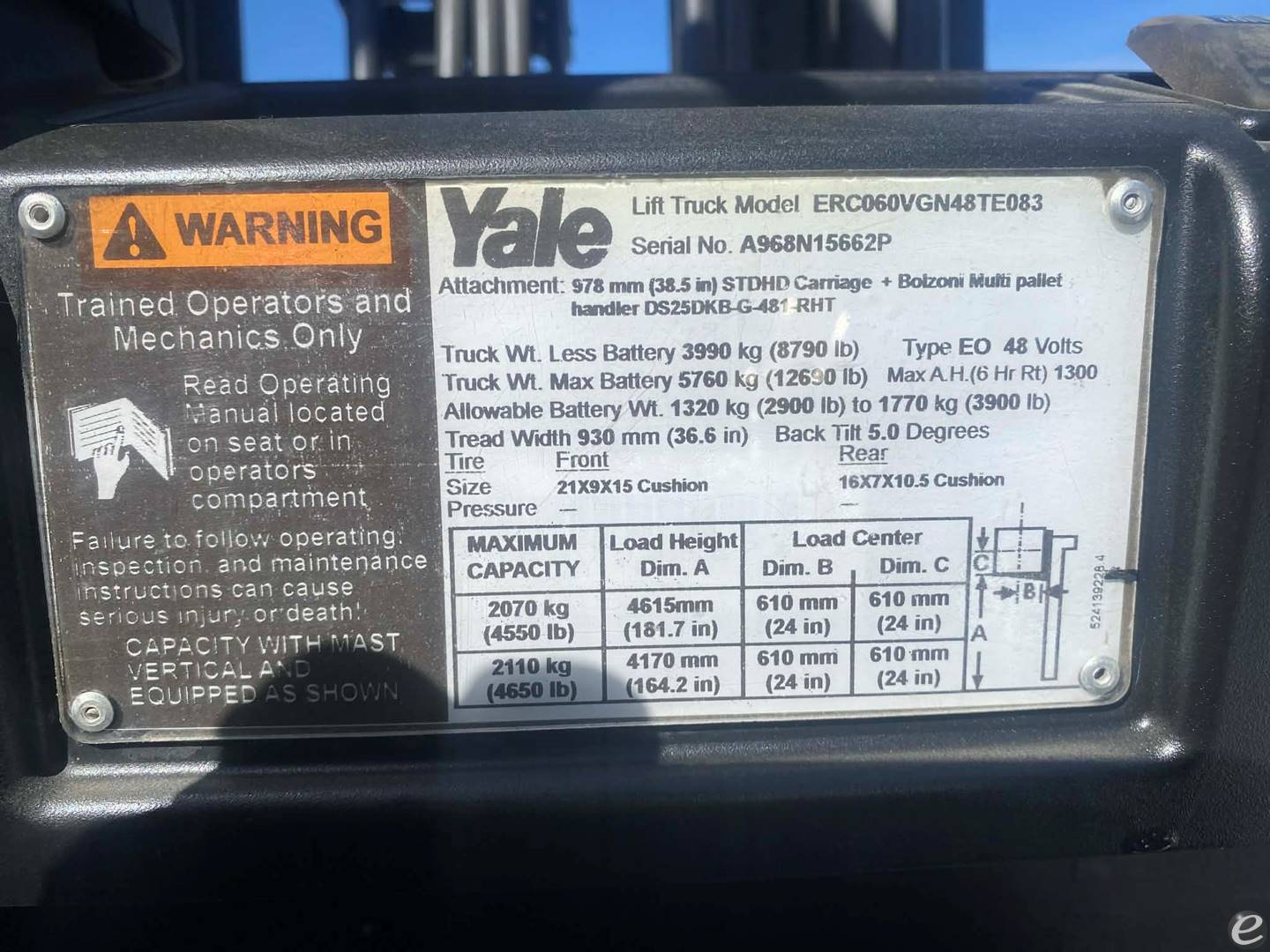 2016 Yale ERC060
