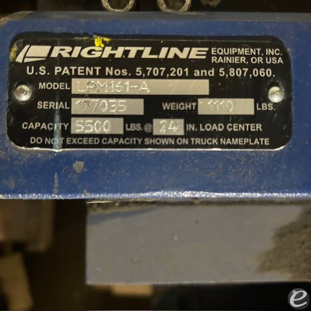 2017 Rightline LPM161-A