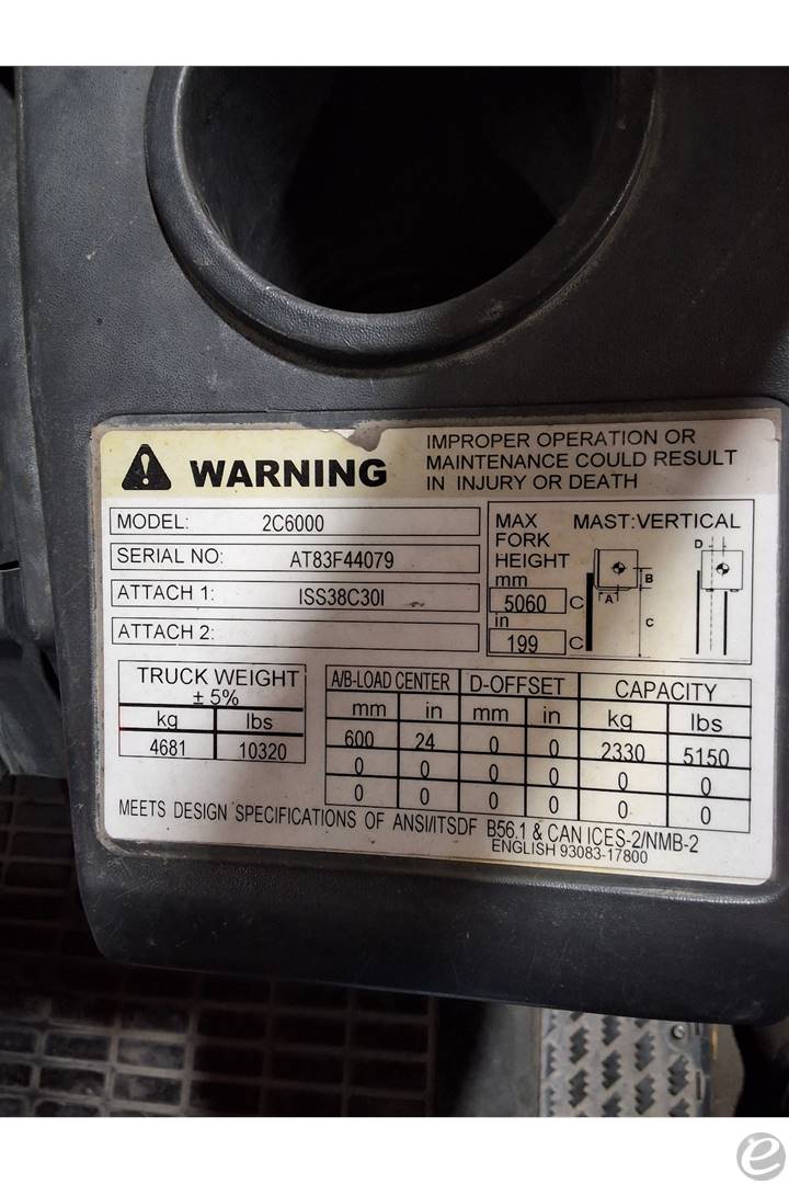 2020 Cat 2C6000