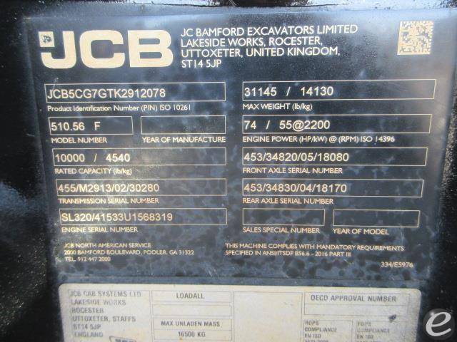 2019 JCB 510-56