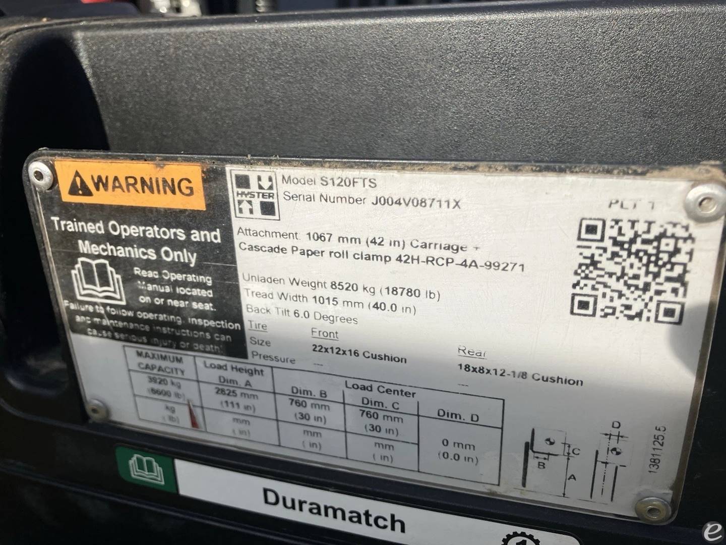 2023 Hyster S120FTPRS