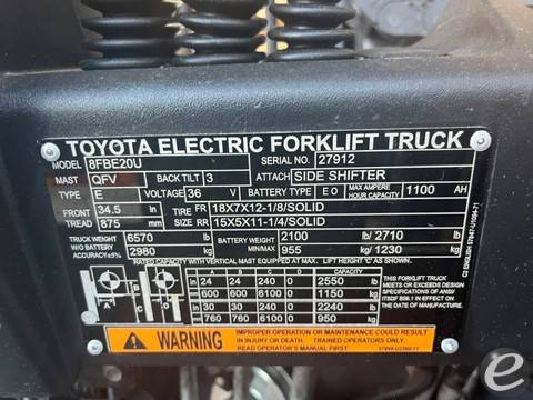 2022 Toyota 8FBE20U