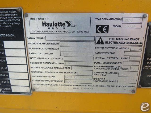 2016 Haulotte Group 5533A