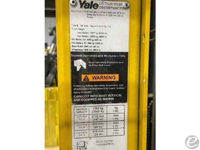 2015 Yale OS030BE Electric Order Picker - 123Forklift