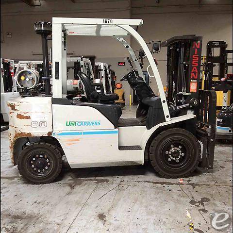 2017 Nissan                                             PF80YLP LP Gas Forklift - 123Forklift