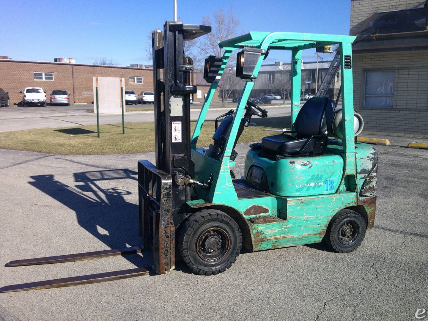 2002 Mitsubishi FG18K LP Gas Forkli...