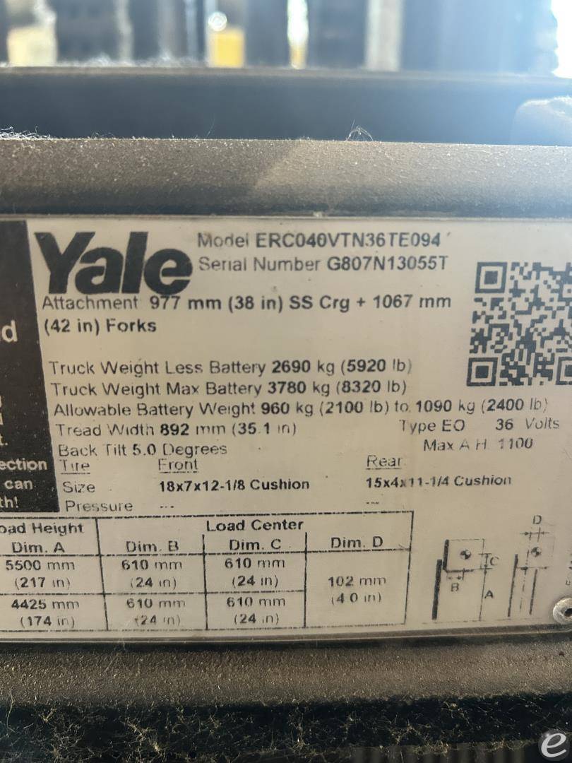 2019 Yale ERP040VT